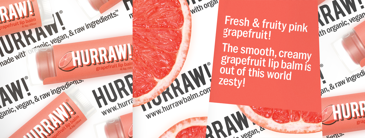 Hurraw balzám na rty grapefruit