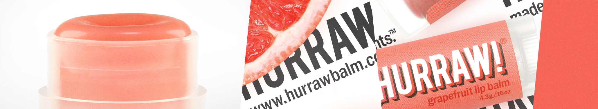 Hurraw balzám na rty grapefruit