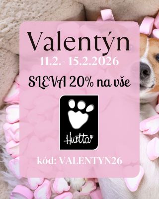 Valentýn s HURTTOU 🥰 Od středy 11.2. - neděle 15.2.2026 u nás můžete nakupovat se slevou 20% celý sortiment HURTTA! V akci...
