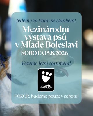 Už tuto sobotu se na Vás opět těšíme s naším nadupaným stánkem na Mezinárodní výstavě psů v Mladé Boleslavi! 🔥POZOR -...