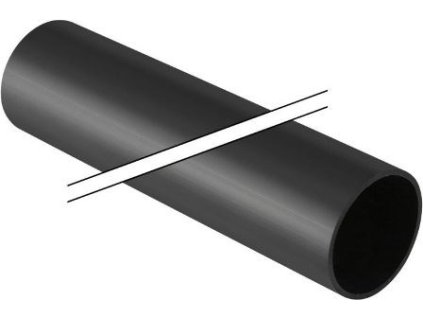 GEBERIT PE trubka DN60, 5m, odpadní, v tyčích, PE HD, černá