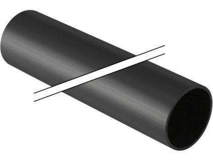 GEBERIT PE trubka DN250, 5m, odpadní, v tyčích, PE HD, černá