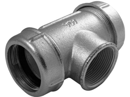 AGAFLEX TK T kus , s vnitřním závitem, svěrný, voda, litina, pozink