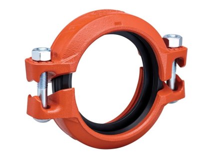 VICTAULIC QUICKVIC Style 107V pevná spojka 88,9 mm, těsnění EPDM, drážková, litina, oranžová lakovaná