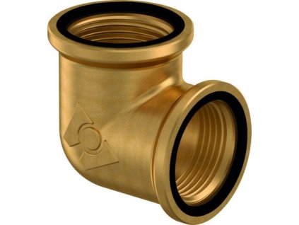 UPONOR WIPEX koleno 1, 90°, s vnitřními závity, voda, mosaz