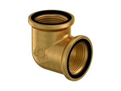 UPONOR WIPEX koleno 3, 90°, s vnitřními závity, voda, mosaz