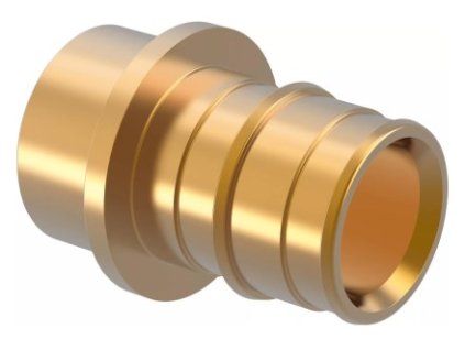UPONOR PE XA Q&E PL přechod 25 22CU, pro pájení, násuvný, voda, mosaz
