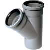 HT PLUS HTEA odbočka odpadní DN90:90, 45°, PP, šedá
