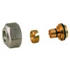 GIACOMINI R179 adaptér 18x(12x2)mm, pro trubky z umělé hmoty, mosaz
