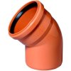 KG KGB koleno odpadní DN200, 15°, PVC, oranžová