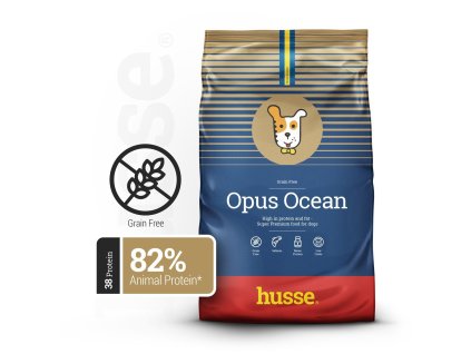 Opus Ocean | Bezlepkové hypoalergenní granulované krmivo s vysokým obsahem tuků a bílkovin (Balení 12 kg)