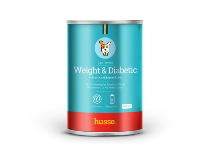 464 weight diabetic s veprovym kurecim masem a hraskem chutna pastika pro psy