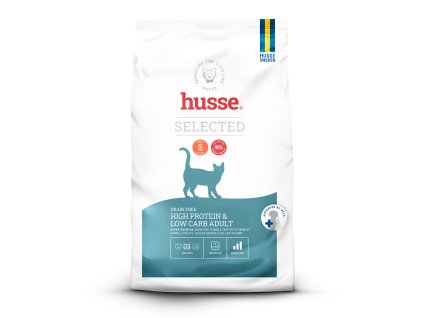 Husse Grain Free High Protein and Low Carb Adult cats dryfood 01