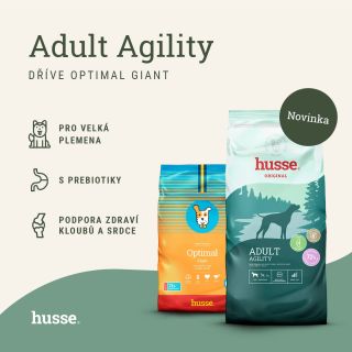 Velký pes. Velké nároky. A výživa, která s nimi drží krok. 🐕✨ Optimal Giant je nyní Adult Agility, superprémiové krmivo...