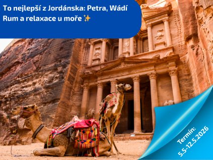 To nejlepší z Jordánska: Petra, Wádí Rum a relaxace u moře ✨