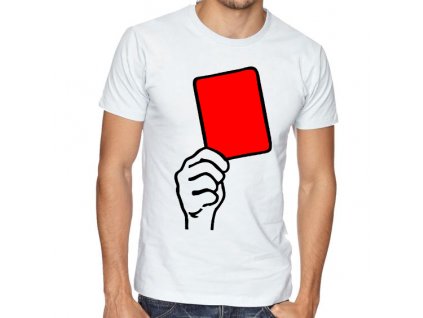 Pánské tričko Fotbal červená karta