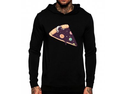 Mikina s kapucí Pizza astronaut