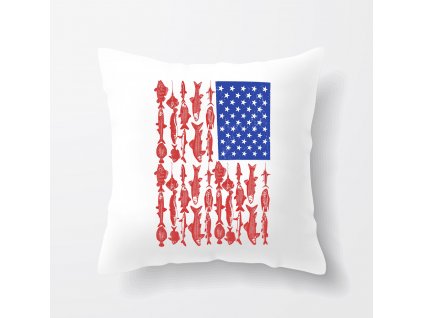 polštář rybaření americká vlajka