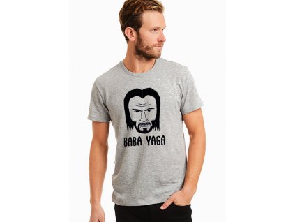 pánské šedé tričko John Wick Baba Yaga