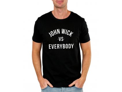 pánské černé tričko john wick proti všem