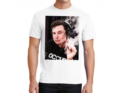 pánské tričko Elon Musk Marihuana