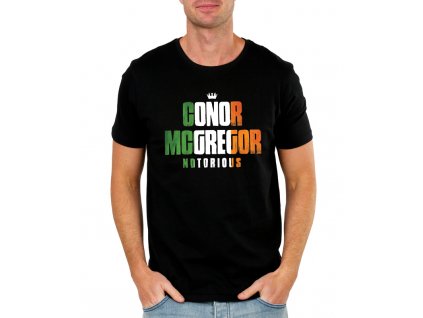pánské černé tričko notorious conor mcgregor