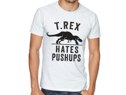 Pánské tričko Tyranosaurus nesnáší kliky