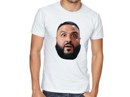 pánské bílé tričko DJ Khaled Překvapený