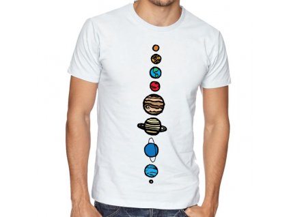 pánské tričko vesmír 9 planet
