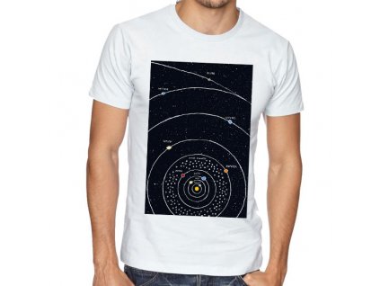 pánské tričko vesmír solární soustava