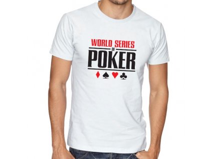 pánské bílé tričko wsop