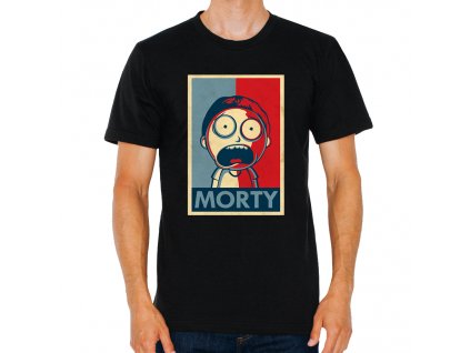 pánské černé tričko Rick And Morty Morty