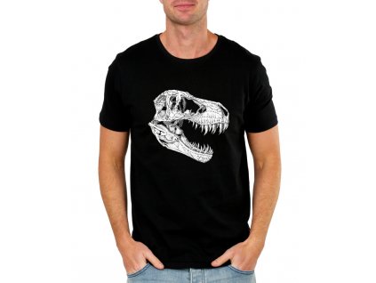 Pánské tričko T rex Lebka