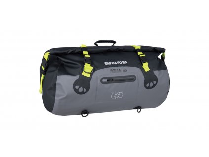 vodotěsný vak Aqua T-30 Roll Bag, OXFORD (černý/šedý/žlutý fluo, objem 30 l)