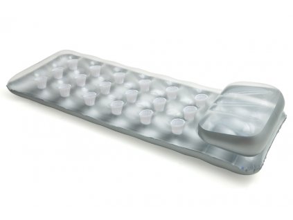 Nafukovací matrace stříbrná kalíšková