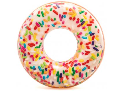 Nafukovací kruh 99 x 99 x 25 cm donut s posypem