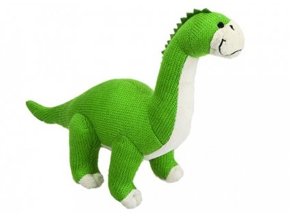 6002 1 plys dinosaurus pleteny zeleny 29cm
