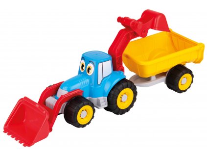 Traktor s očima - s vlekem, radlicí a lžící