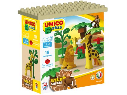 Stavebnice Unico Plus Safari 18 ks