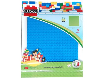 Stavebnice Blox set 4ks základních desek 25 x 25 cm v sáčku