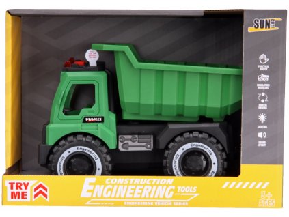 Auto sklápěcí se světelnými a zvukovými efekty (zelené)