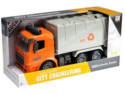 Auto Popelářské na setrvačník se zvukovými a světelnými efekty