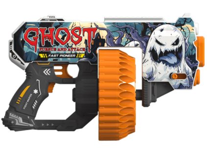 Pistole na pěnové naboje, 3D potisk (ghost)