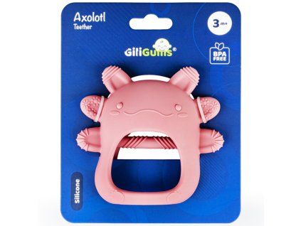 GiliGums™ kousátko růžový axolotl