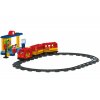 Stavebnice Unico Plus Motorový vlak a koleje 68 ks