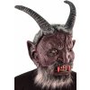 Maska čert Belzebub s vlasy a vousy
