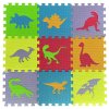 Pěnové puzzle 9ks 30 x 30 x 0,9 cm - dinosauři