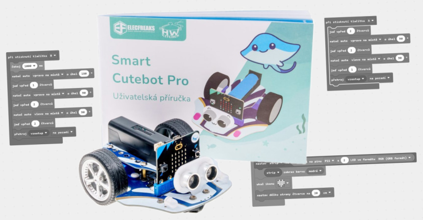 Smart Cutebot Pro – programy a řešení podmořských výzev