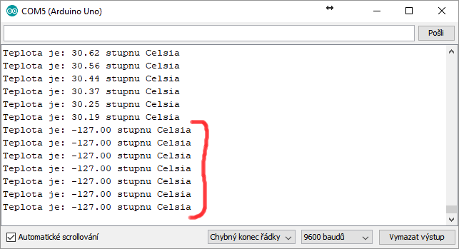 Zapojení teplotního čidla DS18B20 bez Pullup rezistoru - Arduino návody