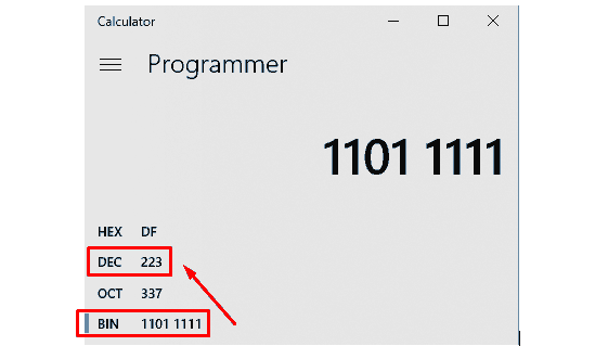 Převod BIN-DEC ASCII znaku, který bude na LCD displeji